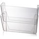 Officemate Mountable Wall File - 10.6" Height x 13" Width x 4.1" Depth - Clear - Plastic - 2 / Box