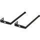 Officemate Adjustable Partition Hangers - 7" Length - Metal - Black - 2 / Pair