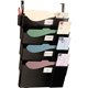 Officemate Grande Central Filing System - 4 Pocket(s) - 27.5" Height x 16.6" Width x 5" Depth - Wall Mountable - Black - 1 / Pac