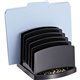 Officemate 2200 Series Incline Sorter - 6 Compartment(s) - 6.4" Height x 7.5" Width x 7.5" DepthDesktop - Black - Plastic - 1 Ea