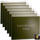 Officemate Horizontal Sign Holder, 6PK - 1 / Each - 11" Width x 8.5" Height - 11" Holding Width x 8.50" Holding Height - Rectang