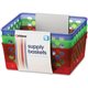 Officemate Achieva Supply Baskets - 2.4" Height x 8.1" Width x 5" Depth - Red, Green, Blue