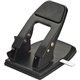 Officemate Heavy-Duty 2-Hole Punch - 2 Punch Head(s) - 50 Sheet of 20lb Paper - 1/4" Punch Size - Steel - Silver