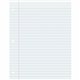 Pacon Ruled Composition Paper - Letter - 500 Sheets - Wide Ruled - 0.38" Ruled - Red Margin - Letter - 8 1/2" x 11" - White Pape