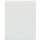 Pacon Newsprint Practice Paper - 500 Sheets - 0.38" Ruled - Letter - 8 1/2" x 11" - White Paper - 1 / Ream