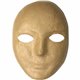 Creativity Street Papier Mache Mask - Decoration - 8"Height x 6"Width x 3"Length - 1 Each - Natural - Plastic