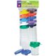 Pacon Creativity Street No-Spill Round Paint Cups With Colored Lids - 10 / Set - Assorted