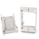 C2G Wiremold Uniduct Single Gang Extra Deep Junction Box - White - 1-gang - White - TAA Compliant