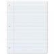 Pacon College Ruled Filler Paper - 100 Sheets - College Ruled - 0.28" Ruled - Red Margin - 3 Hole(s) - 8" x 10 1/2" - White Pape