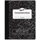 Pacon Composition Book - 100 Sheets - 200 Pages - College Ruled - 0.28" Ruled - 9.75" x 7.5" x 0.1" - White Paper - Black Marble