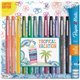 Paper Mate Flair Medium Point Porous Markers - Medium Pen Point - Assorted Water Based Ink - Felt Tip - 12 / Pack