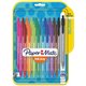Paper Mate InkJoy 100 RT Pens - Medium Pen Point - 1 mm Pen Point Size - Retractable - Assorted - Translucent Barrel - 20 / Pack