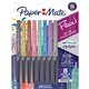Paper Mate Flair Ultra-fine Tip Metallic Pens - Ultra Fine Pen Point - Assorted - 8 / Pack