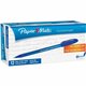 Paper Mate ComfortMate Triangular Ink Pens - Medium Pen Point - Blue - Blue Rubber Barrel - 1 Dozen