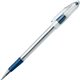 Pentel R.S.V.P. Ballpoint Stick Pens - Medium Pen Point - 1 mm Pen Point Size - Refillable - Blue - Clear Barrel - 1 Dozen