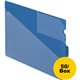 Pendaflex Poly End Tab Out Guides - 50 x Divider(s) - 9.5" Divider Width - Letter - 8.50" Width x 11" Length - Blue Polypropylen