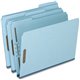 Pendaflex Fastener Folder - 8 1/2" x 11" - 2 Fastener(s) - Top Tab Location - Assorted Position Tab Position - Pressboard - Blue