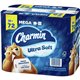 Charmin Ultra Soft Bath Tissue - 2 Ply - 244 Sheets/Roll - White - Soft, Septic Safe, Comfortable, Absorbent, Unscented, Durable