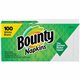 Bounty Quilted Napkins - 1 Ply - 12.10" x 12" - White - Paper - Soft, Strong, Absorbent - For Multipurpose - 100 / Pack