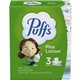 Puffs Plus Lotion Facial Tissue - 2 Ply8.40" - White - Soft - For Nose, Skin - 124 Per Box - 3 / Pack