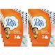 Puffs Basic Facial Tissues - 2 Ply - Assorted - Durable, Soft - For Face - 180 Per Box - 24 / Carton