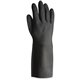ProGuard Long-sleeve Lined Neoprene Gloves - X-Large Size - Unisex - Black - Extra Heavyweight, Flock-lined, Embossed Grip, Chem