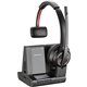 Plantronics Savi 8200 Series Wireless Dect Headset System - Mono - Wireless - Bluetooth/DECT 6.0 - 590.6 ft - 32 Ohm - 20 Hz - 2