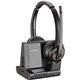 Plantronics Savi 8200 Series Wireless Dect Headset System - Stereo - Wireless - Bluetooth/DECT 6.0 - 590.6 ft - 32 Ohm - 20 Hz -