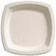 Solo Bare 8-1/4" Eco-Forward Square Plates - Bare - Microwave Safe - Ivory - Bagasse Body - 125 / Pack