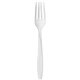 Solo Cup Extra Heavyweight Polystyrene Forks - 100 / Box - 10/Carton - Fork - 1 x Fork - Breakroom - Disposable - White