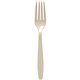 Solo Extra Heavyweight Cutlery - 1000/Carton - Fork - 1 x Fork - Breakroom - Disposable - Textured - Champagne