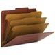 Smead 2/5 Tab Cut Letter Recycled Classification Folder - 3" Folder Capacity - 8 1/2" x 11" - 3" Expansion - 2 x 2K Fastener(s) 