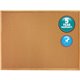 Quartet Classic Series Cork Bulletin Board - 48" Height x 96" Width - Brown Natural Cork Surface - Self-healing, Flexible, Durab