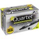 Quartet EnduraGlide Dry-Erase Markers - Chisel Marker Point Style - Black - Transparent Barrel - 1 Dozen