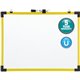 Quartet Industrial Magnetic Whiteboard - 48" (4 ft) Width x 36" (3 ft) Height - White Painted Steel Surface - Bright Yellow Alum