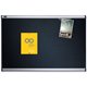 Quartet Prestige Embossed Bulletin Board - 24" Height x 36" Width - Black Foam Surface - Self-healing - Silver Aluminum Frame - 