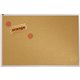 Quartet Bulletin Board - 48" Height x 96" Width - Brown Natural Cork Surface - Silver Aluminum Frame - 1 Each