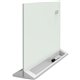 Quartet Magnetic Desktop Glass Dry-Erase Panel - 23" (1.9 ft) Width x 17" (1.4 ft) Height - White Tempered Glass Surface - Recta