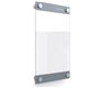 Quartet Infinity Customizable Glass Dry-Erase Board - 8.5" (0.7 ft) Width x 11" (0.9 ft) Height - Clear/White Glass Surface - Re