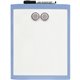 Quartet Decorative Dry-erase Whiteboard - 11" (0.9 ft) Width x 8.5" (0.7 ft) Height - White Stainless Steel Surface - Assorted P