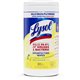 Lysol Disinfecting Wipes - Ready-To-Use - Lemon, Lime Blossom Scent - 7" Length x 7.25" Width - 80 / Tub - 1 Each - Deodorize, P