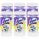 Lysol Dual Action Wipes - For Multipurpose - Citrus Scent - 7" Length x 7.25" Width - 75 / Canister - 6 / Carton - Pre-moistened