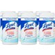 Lysol Disinfecting Wipes - Crisp Linen Scent - 7" Length x 7.25" Width - 80 / Canister - 6 / Carton - Disinfectant, Pre-moistene