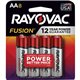 Rayovac Fusion Advanced Alkaline AA Batteries - For Multipurpose - AA - 8 / Pack