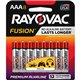 Rayovac Fusion Alkaline AAA Batteries - For Multipurpose - AAA - 8 / Pack