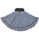 Rubbermaid Commercial Medium Maximizer Microfiber Mophead - 11.2" Width x 19.5" Length - MicroFiber - Blue - 6 / Carton
