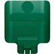 Rubbermaid Commercial Slim Jim Green Recycle Billboard - Green - Plastic - 1 Each