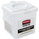 Rubbermaid Commercial HYGEN Microfiber Charging Tub - 7.9" Width x 7.4" Height x 7.8" Length - 4 / Carton - White