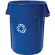 Rubbermaid Commercial Brute 44-Gallon Vented Recycling Container - 44 gal Capacity - Round - Reinforced, Damage Resistant, Heavy
