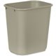 Rubbermaid Commercial 28 QT Medium Deskside Wastebasket - 7 gal Capacity - Rectangular - Durable, Dent Resistant, Rust Resistant
